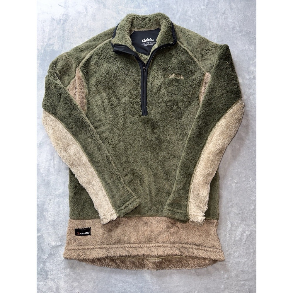 Men's Cabela's Stand Hunter Polartec Base Layer‎ Thermal Zone Sweatshirt Sz MR